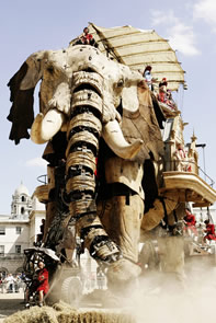 Large mechanical elephant