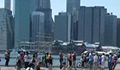 The Telectroscope with the Manhattan skyline behind.